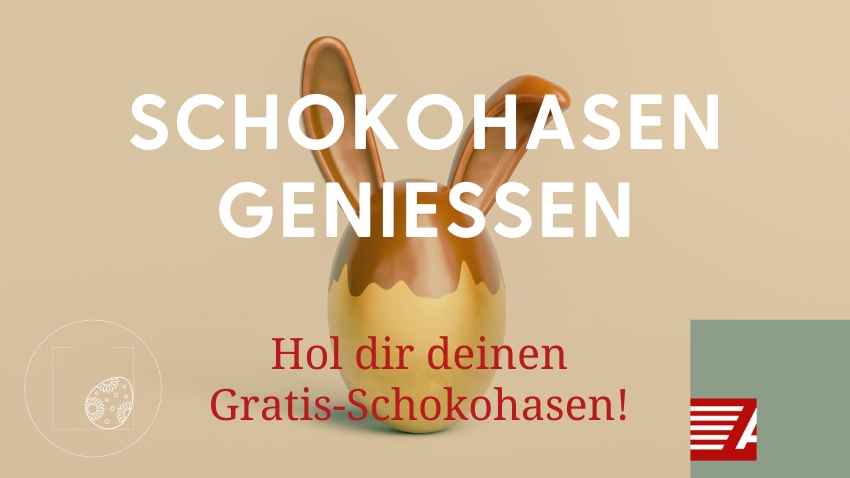 Schokohasen genießen.